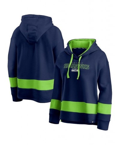 Women's Seattle Seahawks Colors of Pride Colorblock Pullover Hoodie Navy, Neon Green $27.45 Sweatshirts