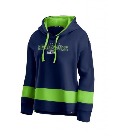 Women's Seattle Seahawks Colors of Pride Colorblock Pullover Hoodie Navy, Neon Green $27.45 Sweatshirts