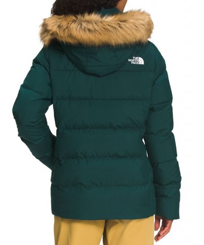 Women's Gotham Faux-Fur Trim Quilted Down Coat Ponderosa Green $93.60 Coats