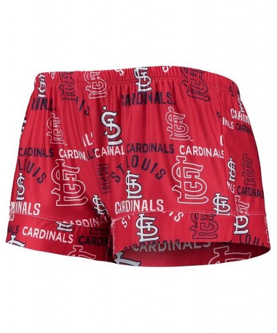 Women's Red St. Louis Cardinals Flagship Allover Print Top and Shorts Sleep Set Red $27.50 Pajama