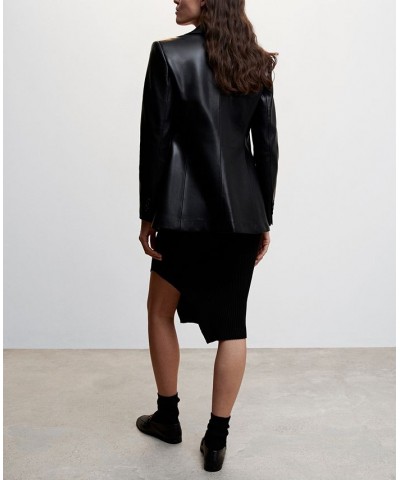 Women's Leather Effect Jacket Black $56.00 Jackets