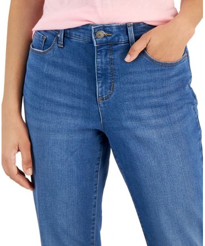 Women's Lexington Tummy Control Straight-Leg Jeans Raw Indigo Wash $12.50 Jeans