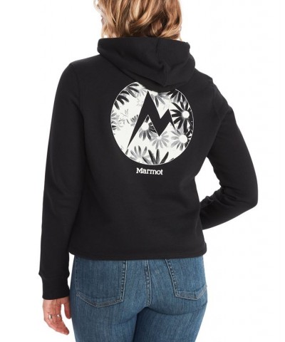 Women's Daisy Logo-Graphic Midweight Pullover Hoodie Black $23.65 Sweatshirts