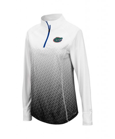 Women's Black Florida Gators Magic Ombre Quarter-Zip Raglan Jacket Black $33.59 Jackets