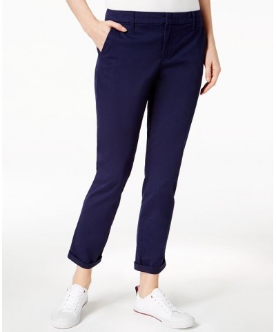 Women's TH Flex Hampton Cuffed Chino Straight-Leg Pants Sky Captain $24.00 Pants