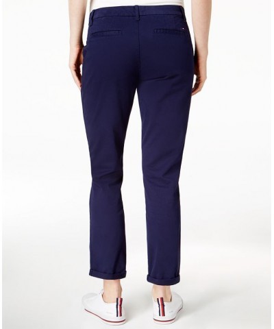 Women's TH Flex Hampton Cuffed Chino Straight-Leg Pants Sky Captain $24.00 Pants