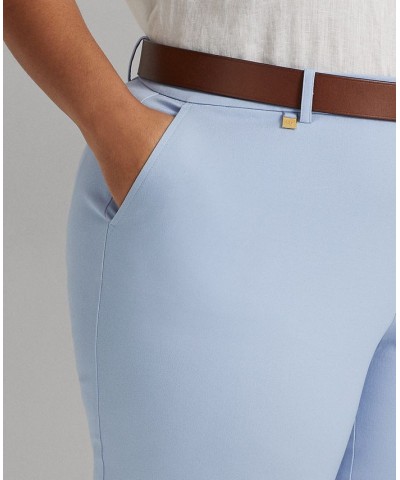 Plus Size Two-Way Stretch Bermuda Shorts Pebble Blue $44.75 Shorts