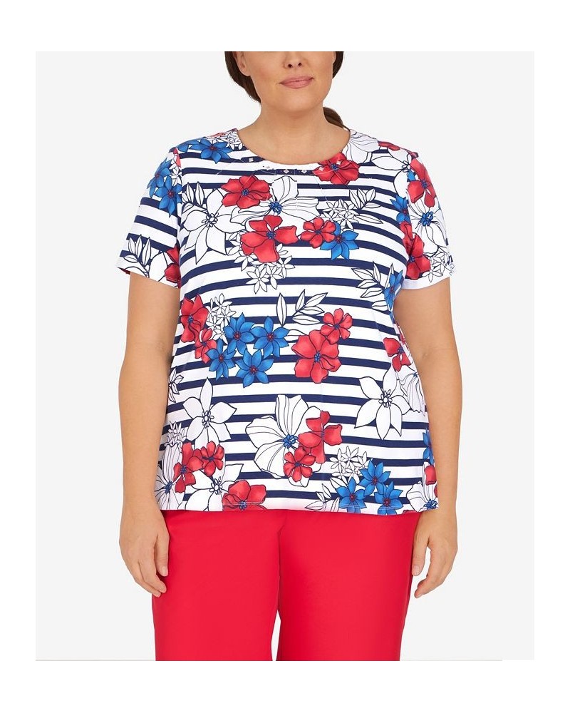 Plus Size Independence Floral Top Multi $29.46 Tops