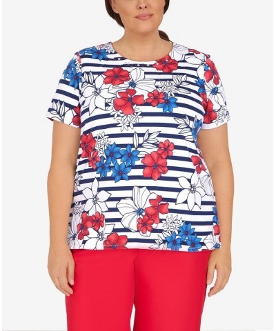 Plus Size Independence Floral Top Multi $29.46 Tops