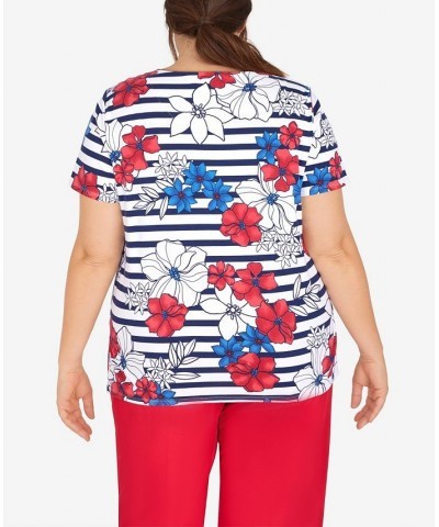 Plus Size Independence Floral Top Multi $29.46 Tops