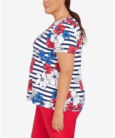 Plus Size Independence Floral Top Multi $29.46 Tops