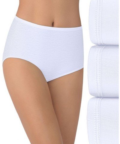 Women's 3-Pk. Illumination Brief Underwear 13310 White $12.64 Panty