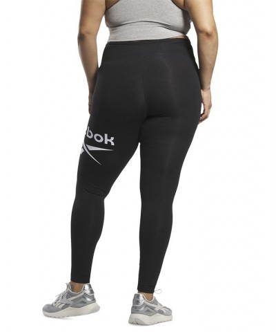 Plus Size Identity Training Pull-On Logo Leggings Black $14.96 Pants