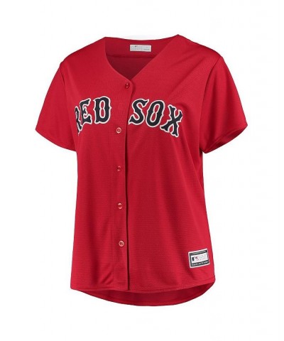 Women's Red Boston Red Sox Plus Size Alternate Replica Team Jersey Red $41.40 Jersey