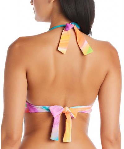 Women's Splash Out Halter Bikini & Ruched-Back Low-Rise Bottoms Multi $52.47 Swimsuits