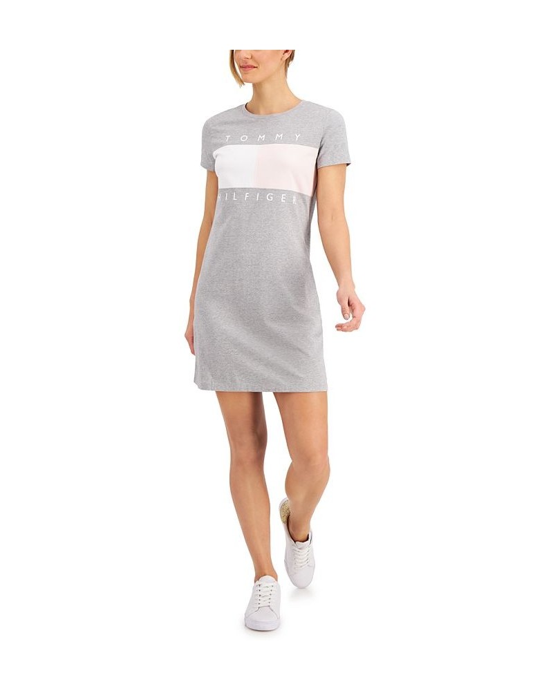 Women's Flag Logo Dress Stone Grey Heather $20.85 Dresses