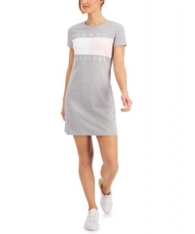 Women's Flag Logo Dress Stone Grey Heather $20.85 Dresses