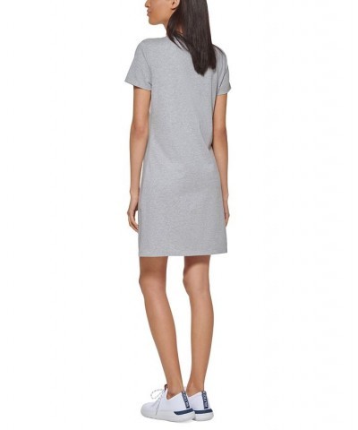 Women's Flag Logo Dress Stone Grey Heather $20.85 Dresses