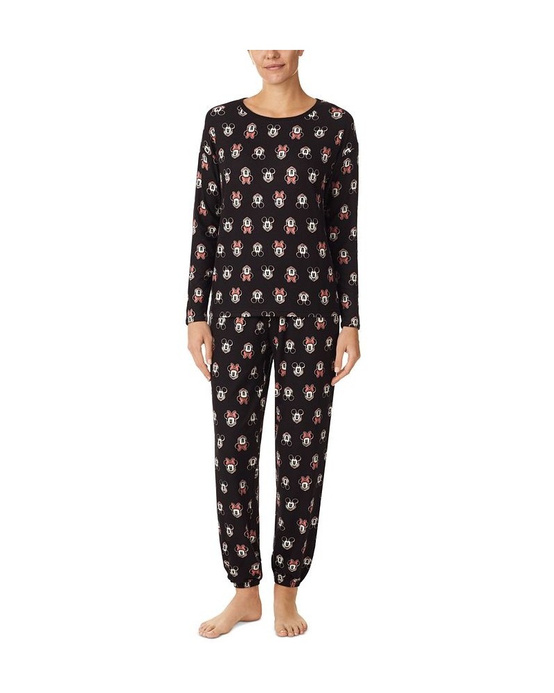 Women's Mickey & Minnie Mouse Sleep Top Black Print $16.51 Sleepwear