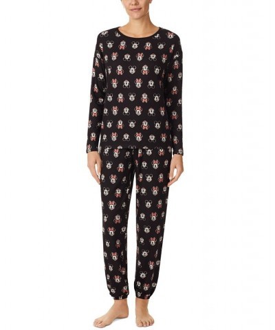 Women's Mickey & Minnie Mouse Sleep Top Black Print $16.51 Sleepwear