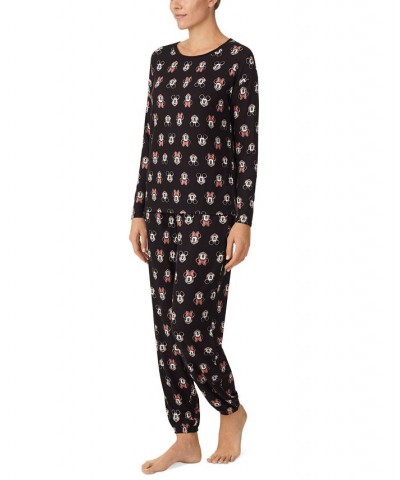 Women's Mickey & Minnie Mouse Sleep Top Black Print $16.51 Sleepwear