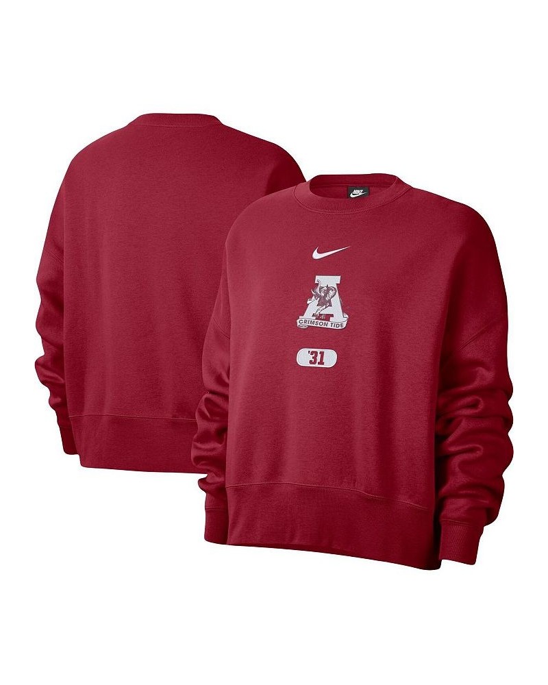 Women's Crimson Alabama Crimson Tide Vault Every Day Fleece Pullover Sweatshirt Crimson $32.40 Sweatshirts