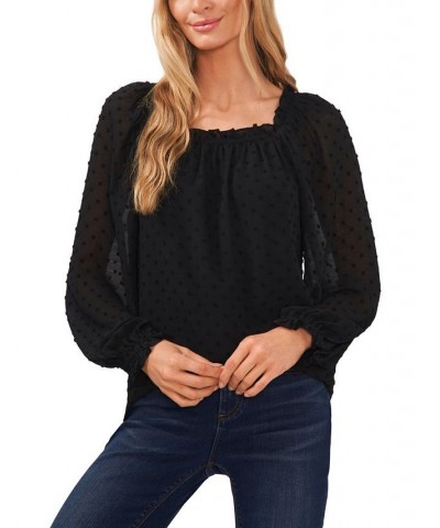 Clip-Dot Top Black $29.85 Tops