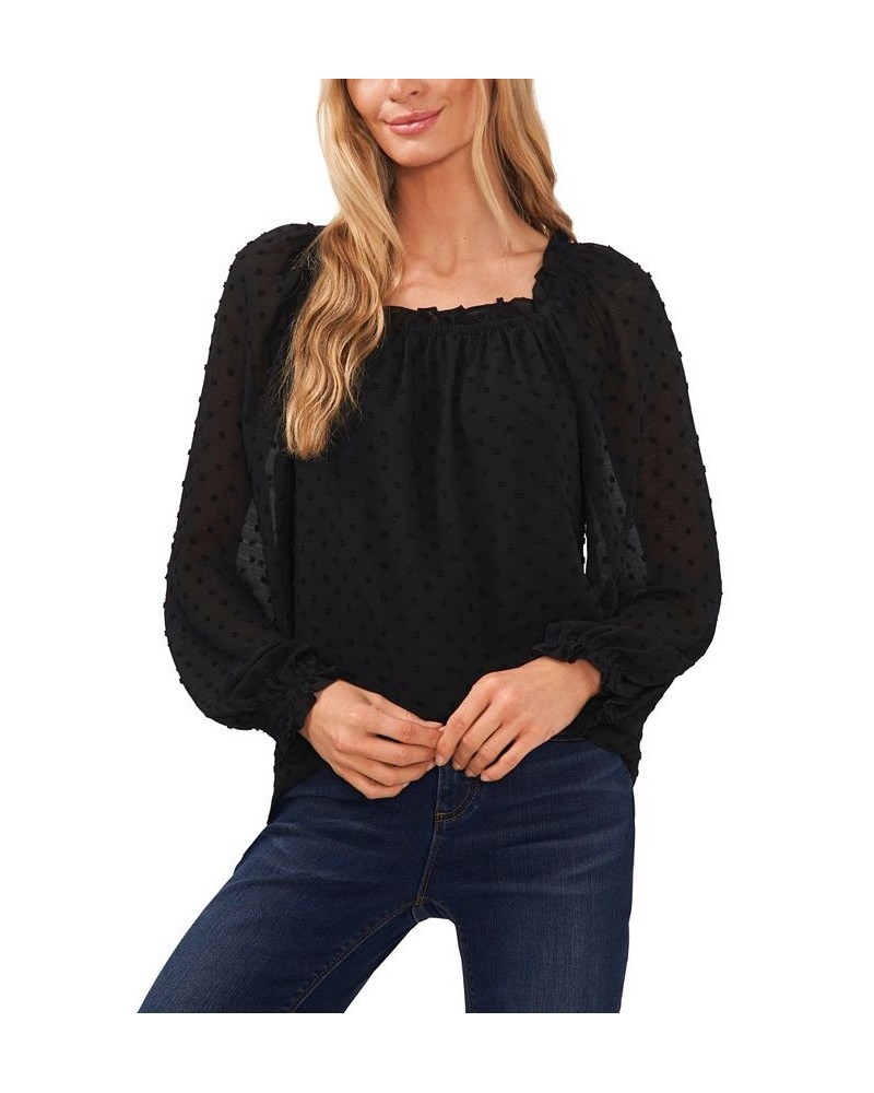 Clip-Dot Top Black $29.85 Tops