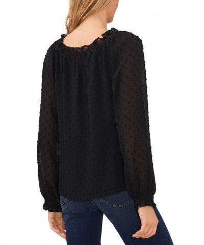 Clip-Dot Top Black $29.85 Tops