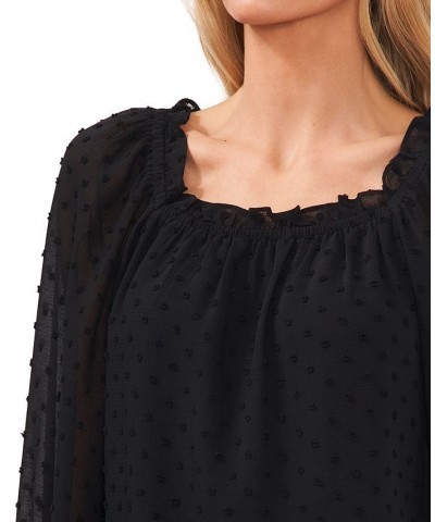 Clip-Dot Top Black $29.85 Tops