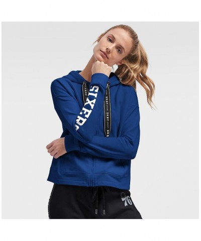 Women's Royal Philadelphia 76ers Zoey Full-Zip Hoodie Royal $42.24 Sweatshirts