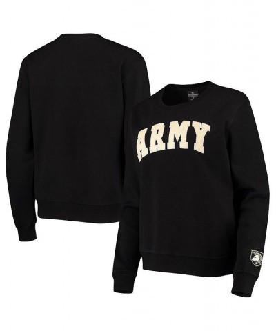 Women's Black Army Black Knights Campanile Pullover Sweatshirt Black $26.40 Sweatshirts