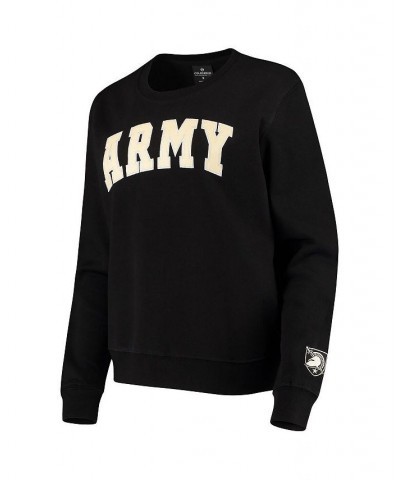 Women's Black Army Black Knights Campanile Pullover Sweatshirt Black $26.40 Sweatshirts